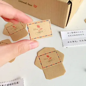 100 sözler/nimetler/listeler yapmak için Mini aşk mektubu seti DIY sürpriz hediyeler el yapımı aşk mesaj kağıt el sanatları Selfmade