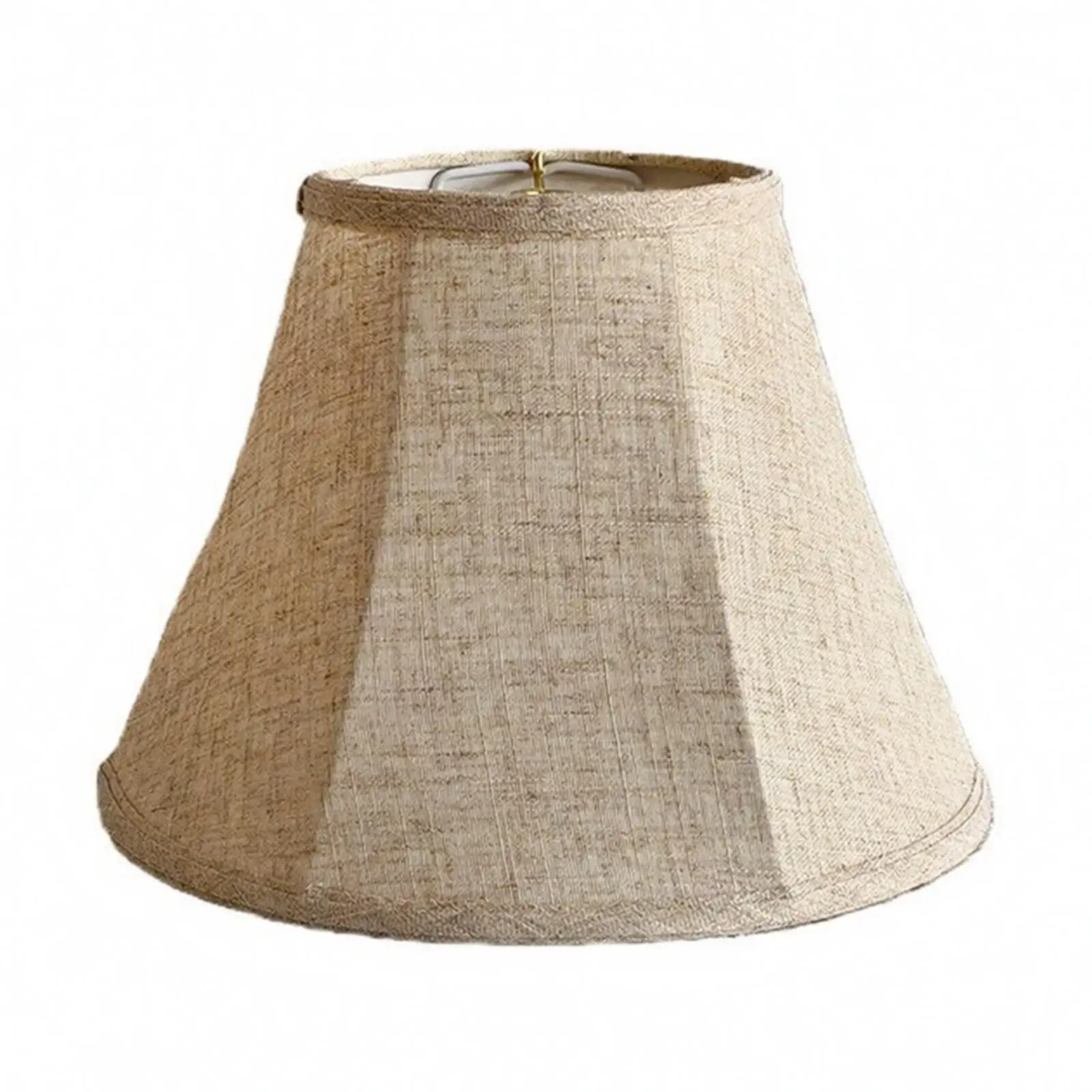 Linen Lampshade for Table Lamp Handmade Fabric Shade with Metal Frame Foldable Storage for Living Room Bedroom Decor