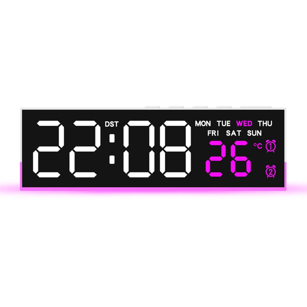 Customizable Brightness Clock Multifunctional Clock Multifunctional Clock Room Temperature Monitor Celsius And Fahrenheit