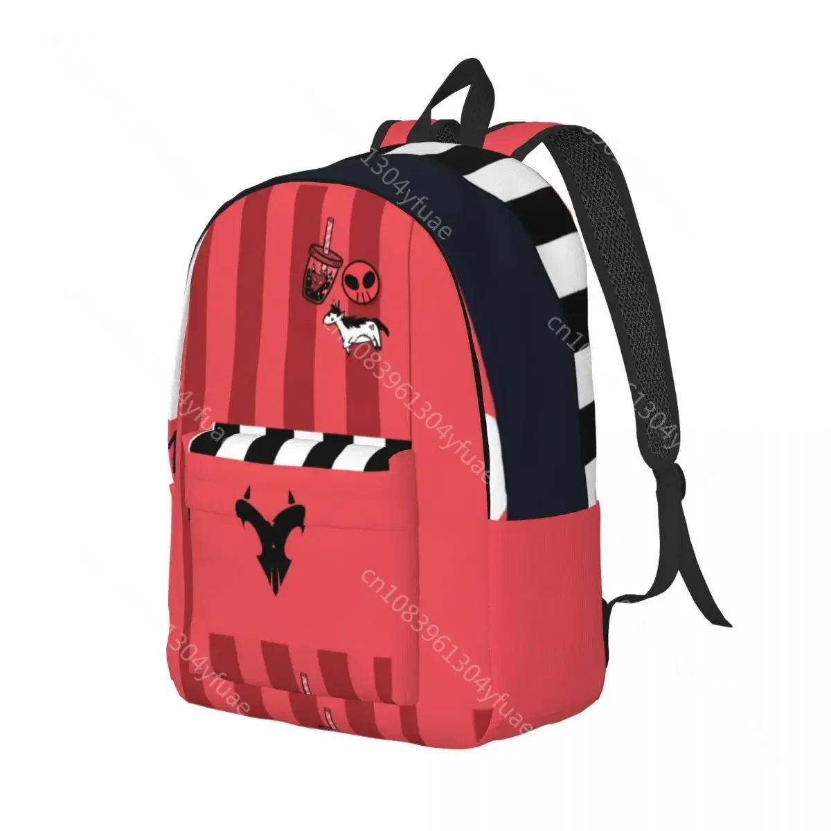 Helluvas-mochila b-boss Blitzos para niño y niña, morral informal con patrón de acampada, mochila de diseñador para escuela secundaria, regalo de