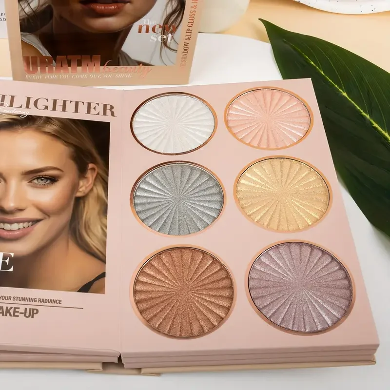 Paleta de livros de beleza multicamadas de 67 cores, um livro de maquiagem que combina sombra, blush, contorno e iluminador, cores ricas