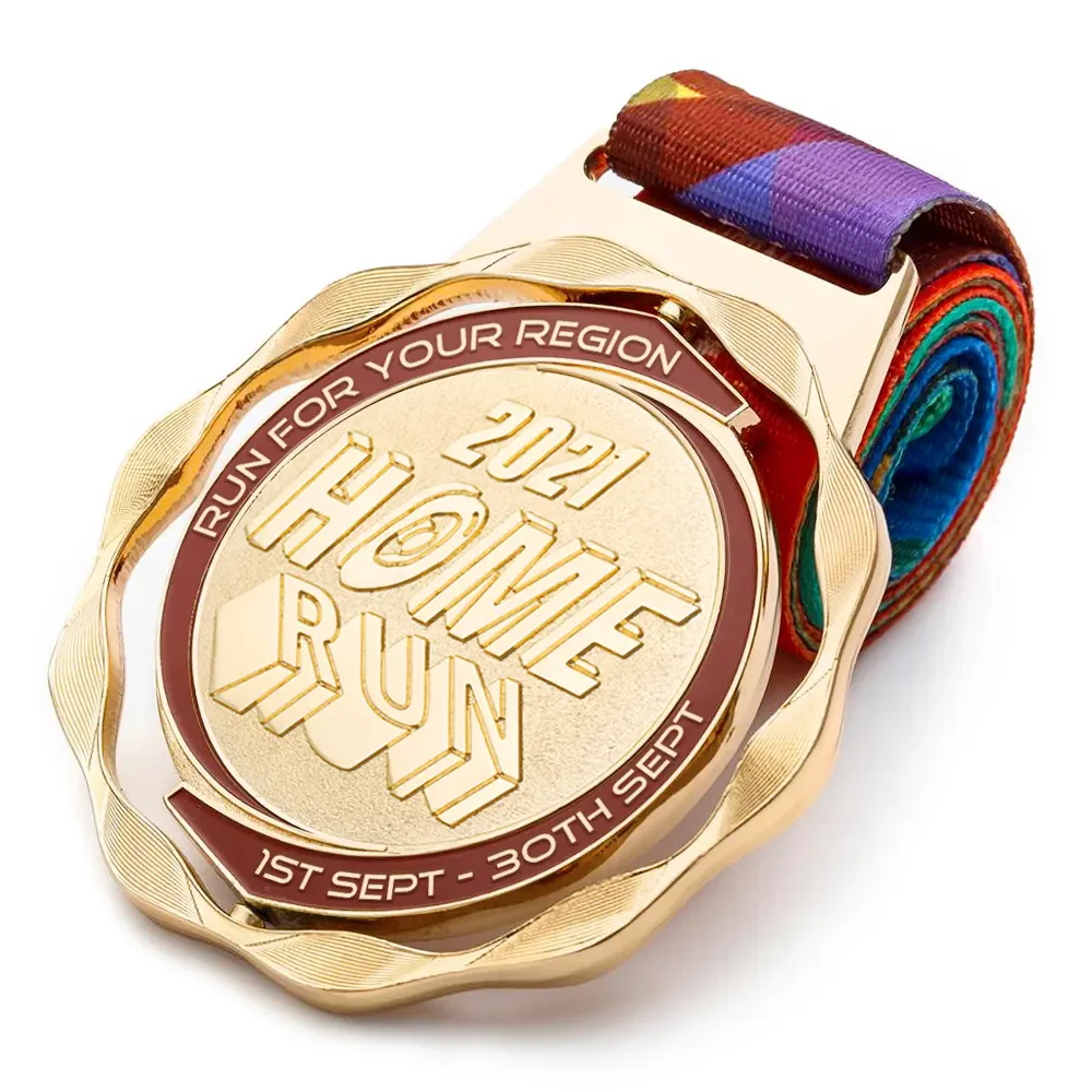 

Wholesale gold zinc alloy sports medals with the best quality trophy blanks customized 3D metal marathon medals