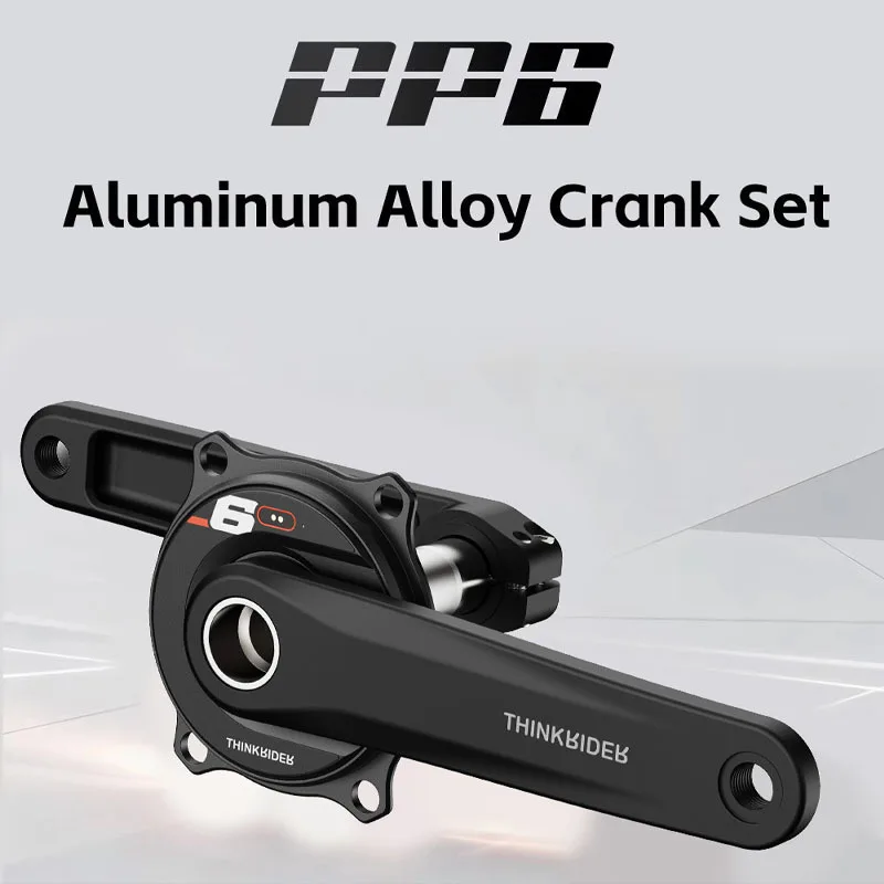 ThinkRider PP6 Power Meter Crank Set 7075 Aluminum Alloy Road Bicycle Lightweight Cycling Replacement Accessories