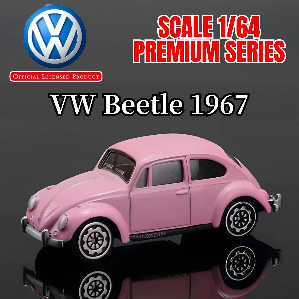 1:64 VW Beetle 1967 Replica Car Model Scale BMW Audi Diecast Vehicle Miniature Art Boutique Mini Gift Kid Boy Toy