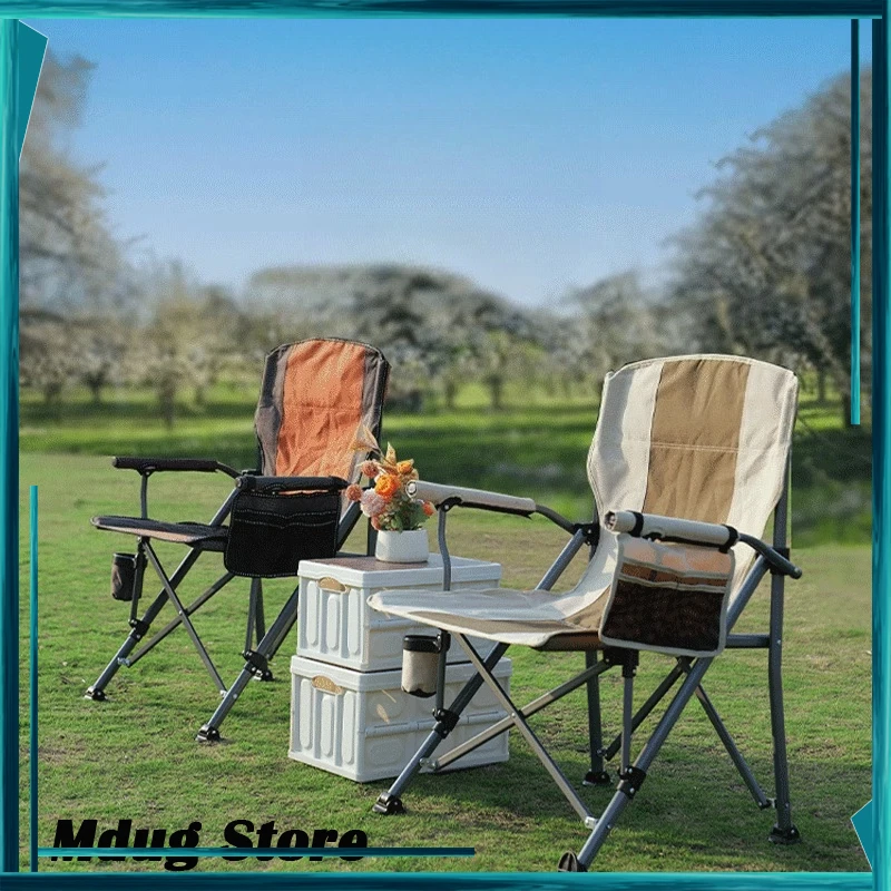 

Arms Portable Folding Chair Storage Hiking Backrest Lawn Folding Chair Relaxing Garden Chaise Pliante Plage Beach Accessory
