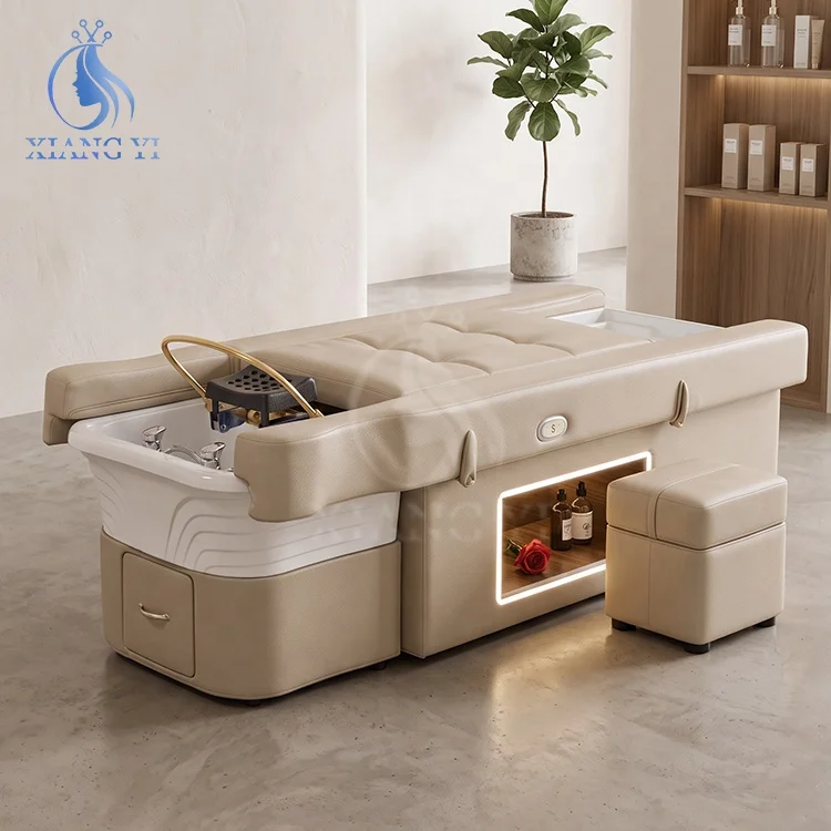 Head Therapy BedFacial Treatment Washing Massage Shampoo Chair Hair Salon Japonais Pedicure Head Spa Bed