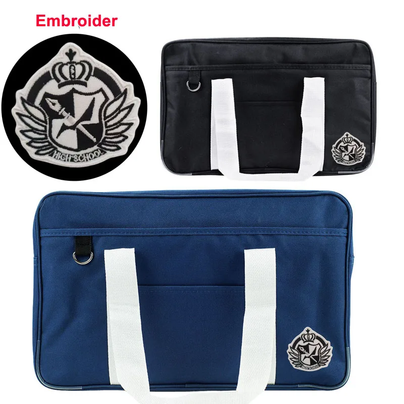 

Anime Monokuma High School Cospaly Student JK Uniform Shoulder Bag Travel Black Handbag Accessory