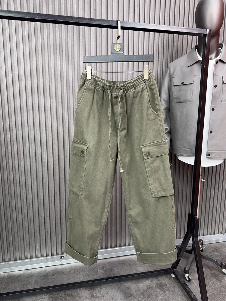 

Svip American Sle Heavyweight High Cotton Content мужские удобные 3D свободные повседневные брюки прямые брюки спецодежды