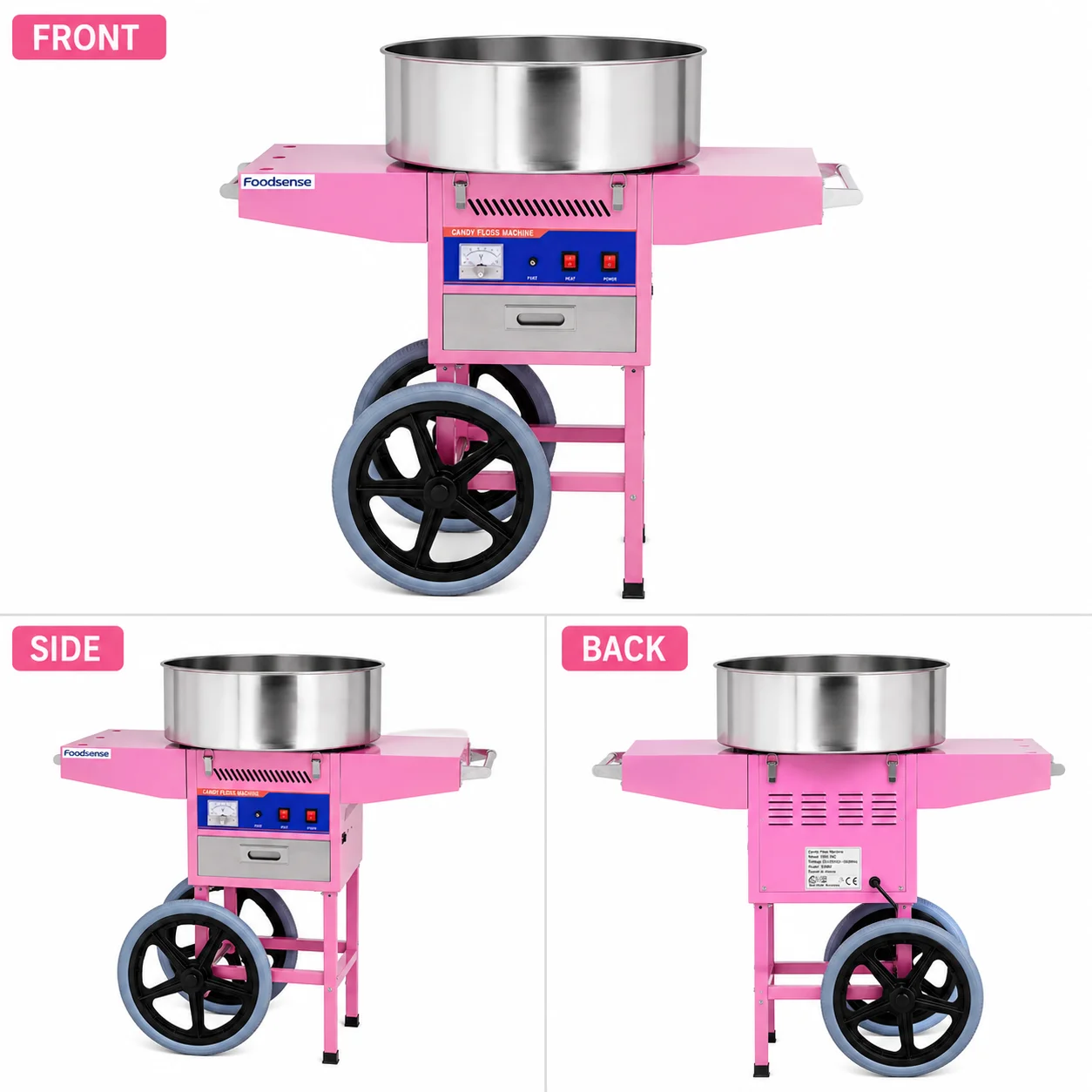 Macchina professionale elettri - Commercial Cotton Candy Cart recensione e prezzo
