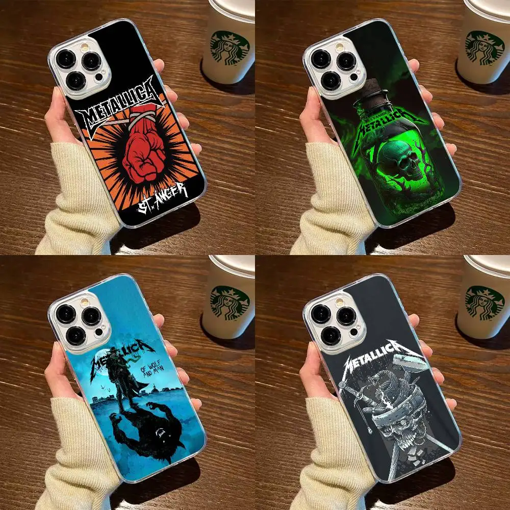 

Metallica-a Phone Case For iPhone17,16,15,14,13,12,11 Plus,Pro Max Soft Transparent Cover