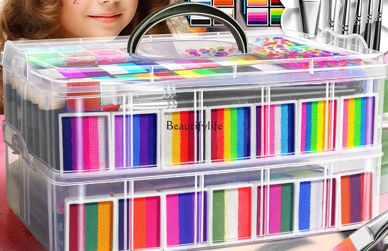 Face Painting Tool Set Non-toxic washable water-soluble paint makeup cream