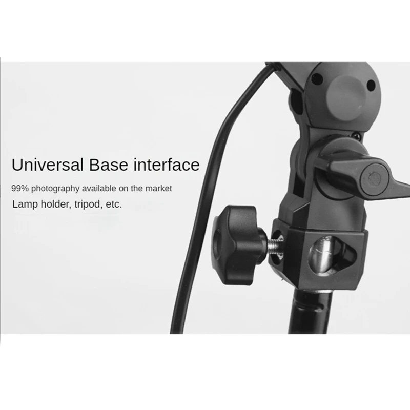 Light Lamp Photo Studio E27 AC Socket Photography 1.8M Cable Cord Bulb Stand with Umbrella Holder Bulb Mount US Plug-A56M
