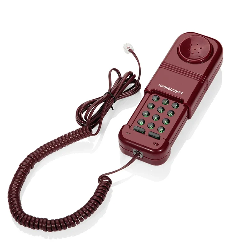 HA868(32)P/T DesktopTelephone Landline Telecom with Telescopic Cover, Electronic Ringtones, Support Dual Tone Dialing, Redial