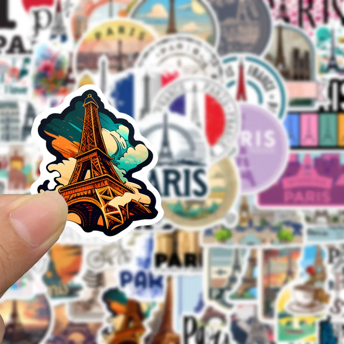 Pegatinas de grafiti de París y Francia, paisaje de viaje al aire libre, juguetes DIY, secreto para botella, álbum de recortes, bolsa de viaje, calcomanías estéticas, 10/50 Uds.