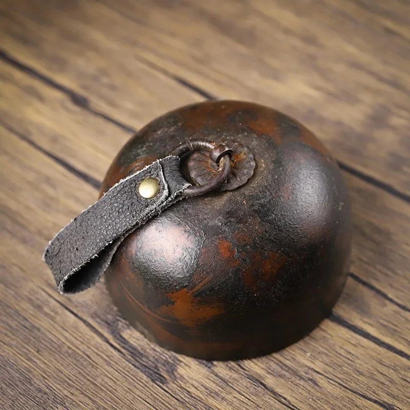 Antique Distressed Copper Bell Retro Furnishings Decorative Pendant