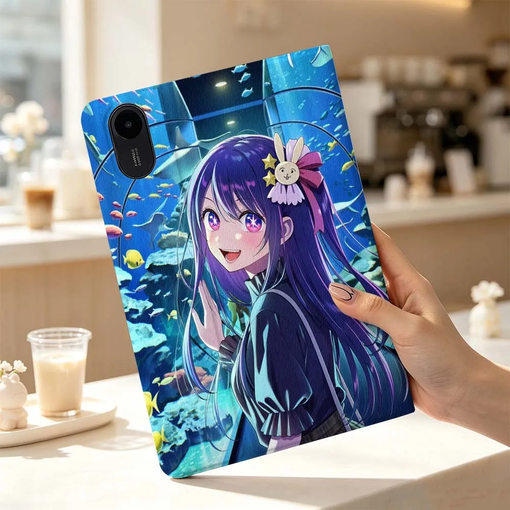 Cartoon Purple Hoshino Ai For Xiaomi Poco Redmi Pad 8 2 4 5 6 6S 7 7S SE Pro Max 14 11 8.7 11.2 12.5 Inch Tablet Case Fashion