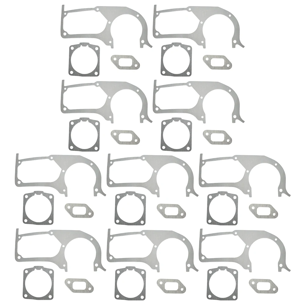 Cylinder Crankcase Muffler Gasket Kit For Husqvarna 357 357XP 359 Chainsaw 10pcs/lot