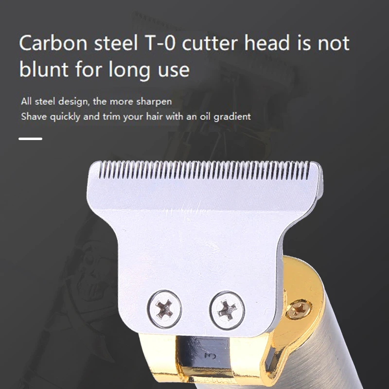 Kemei 2022 Retro Professional 0MM Electric Hair Trimmer Cordless Hair Clipper Trimmer Beard Cut Hair Men Electric Shaver KM-203