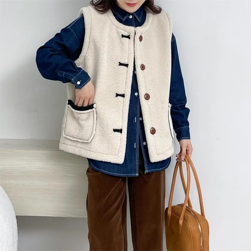 الخريف الشتاء ملابس خارجية متكاملة عطر صغير نمط عصري جديد وصول سترة أعلى سميكة جلد الضأن الفراء سترة