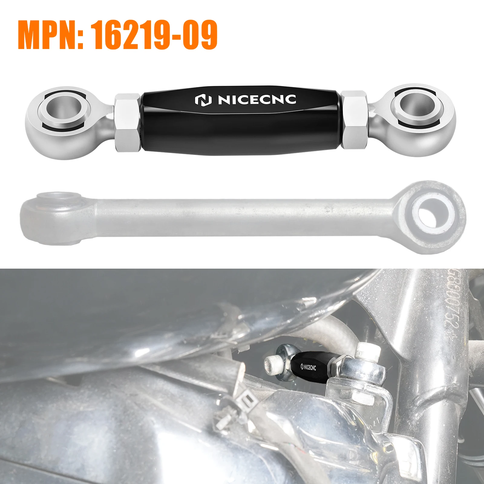 NICECNC Motorcycle Engine Mount Stabilizer Link 16219-09 for Harley Road King FLHR 2009-2022 Road King Classic FLHRC 2009-2013