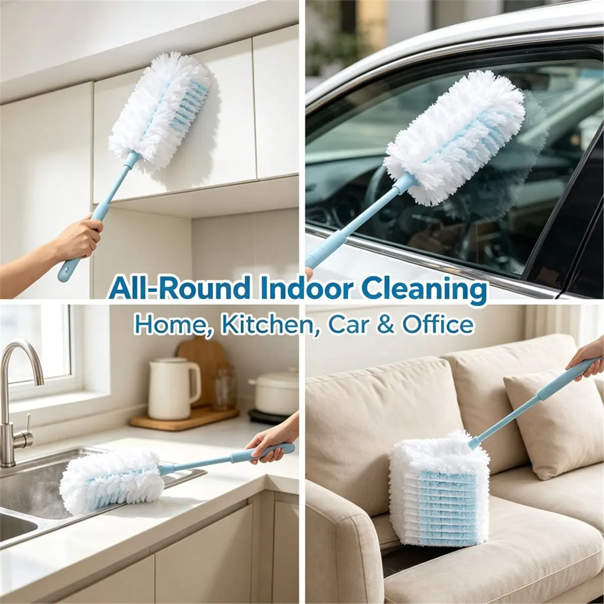 50pcs Electrostatic Dusting Duster, Disposable, Retractable, Dusting and Sweeping Tool, Ceiling Cleaning Wonder