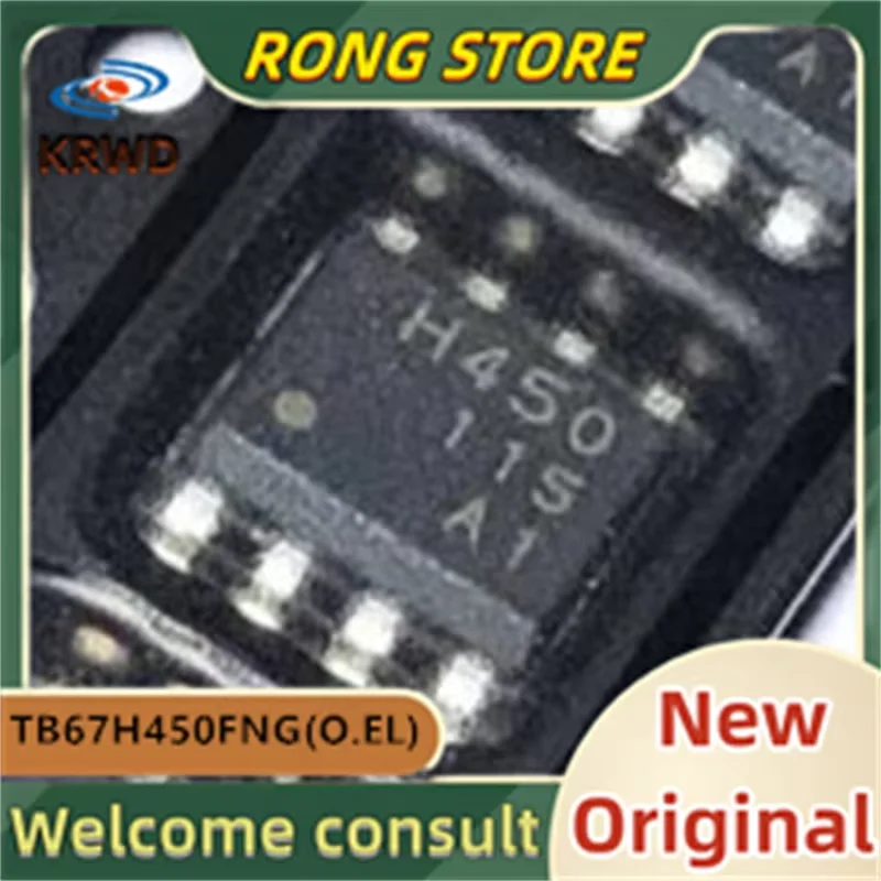 5PCS H450 New and Original Chip IC TB67H450FNG(O.EL) TB67H450FNG TB67H450 HSOP-8 The output voltage is 50V 3.5 a