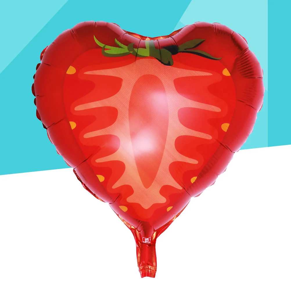 

Fruit Shaped Balloons 46cm DIY Metallic Mylar Strawberry Decorations Reusable Inflatable Party Supplies Festivals