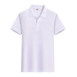 2024 Polo collar shirt, men's solid color short sleeved t-shirt, new summer fashion brand, versatile casual half sleeved top