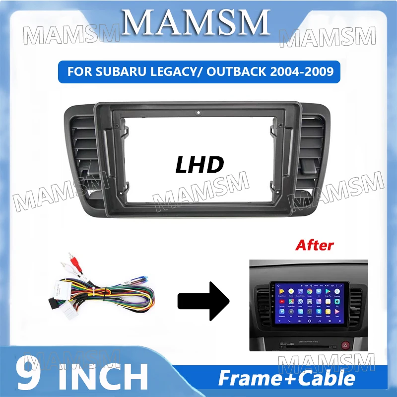 

2 Din Auto Radio Frame For SUBARU LEGACY/ OUTBACK 2004-2009 Car Player DVD Dashboard Panel Mount Installation Fascia Frame