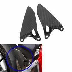 Motorcycle Carbon Fiber Heel Guard Plate Foot Peg Rearset Parts For Ducati 848 1098 1198