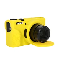 Camera Bag for Canon G7X3 Silicone Case Protective Cover G7X Mark III Lens Cap Soft Shell Shockproof Dustproof 4