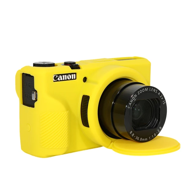 Camera Bag for Canon G7X3 Silicone Case Protective Cover G7X Mark III Lens Cap Soft Shell Shockproof Dustproof 4