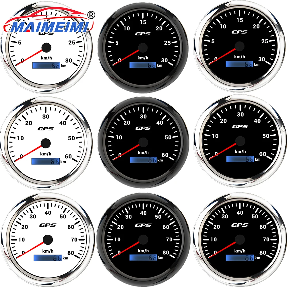 

Цифровой GPS-спидометр 110 мм с тахометром, 7-цветной подсветкой, водонепроницаемый, для автомобиля и лодки
