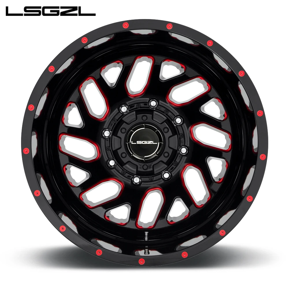 Forged Alloy Rim Deep Concave Wheel 18 20 24 26 Inch Wheel 5x130 5x120 5x114.3 6x139.7 Beadlock Rim Deep Dish off Road Car