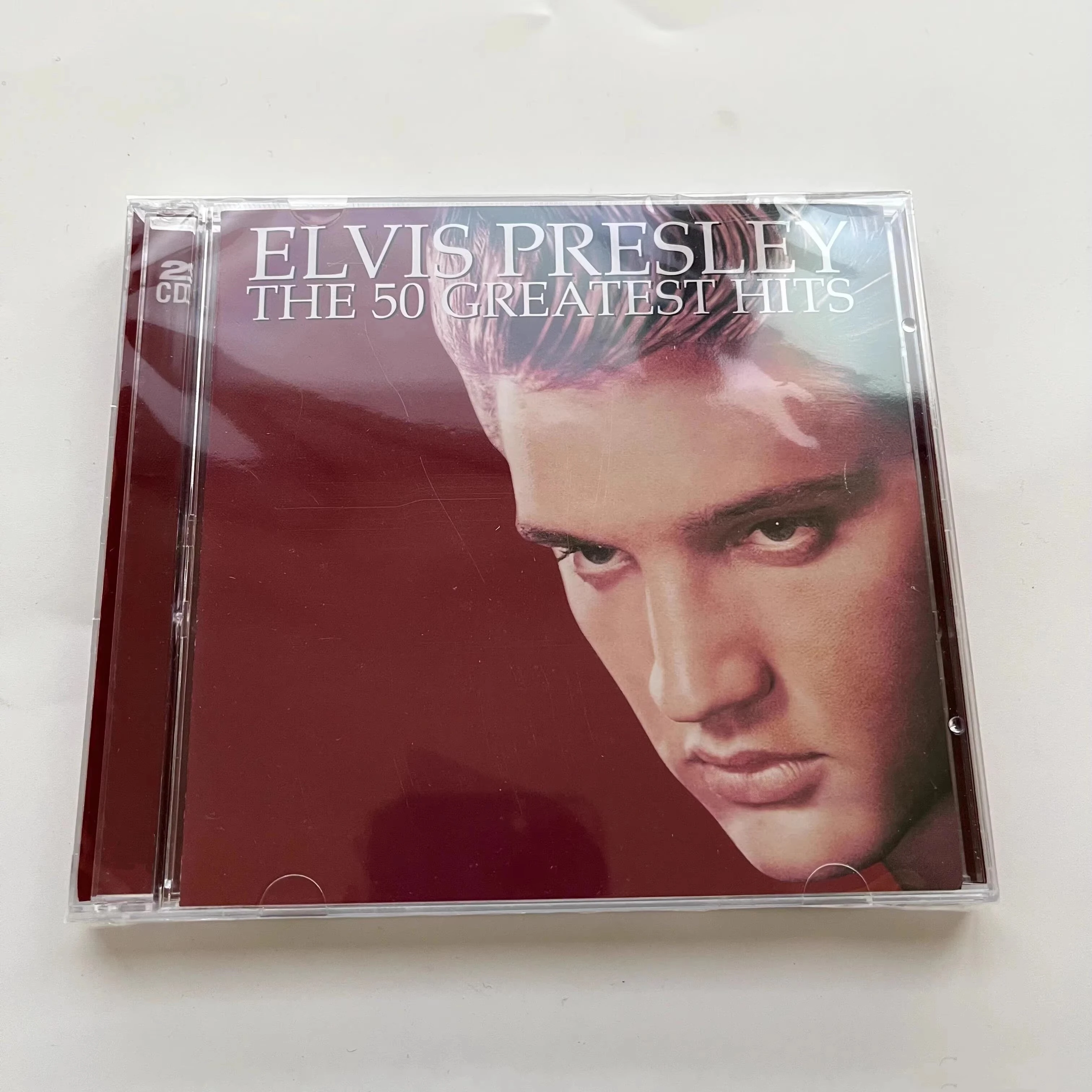 Rock The King Presley Music CD The 50 Greatest Hits Album 2pcs Music Record Cosplay Walkman Car Soundtracks Box Party Music Gift