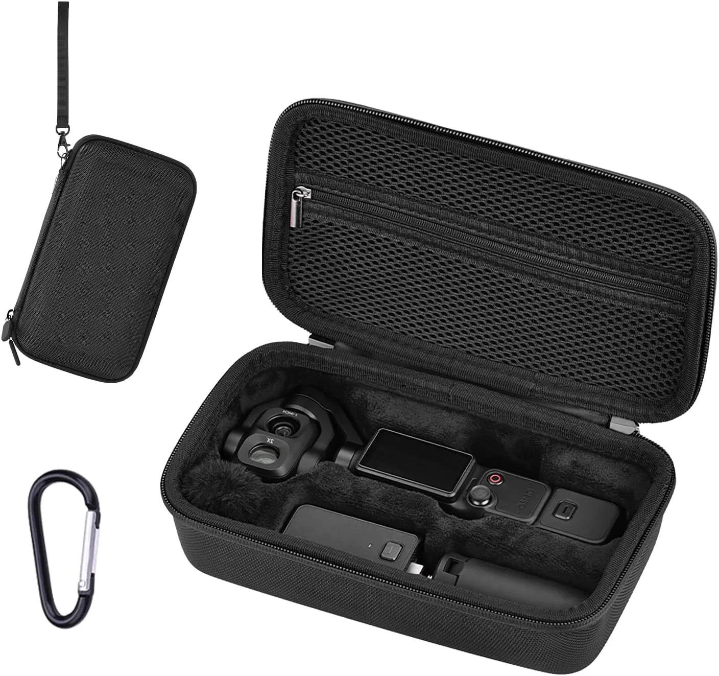 Case for Osmo Pocket 4Pro Case,Portable Carrying Bag for DJI Osmo Pocket 4P Creator Hard Storage Bag with Wrist and Carabiner