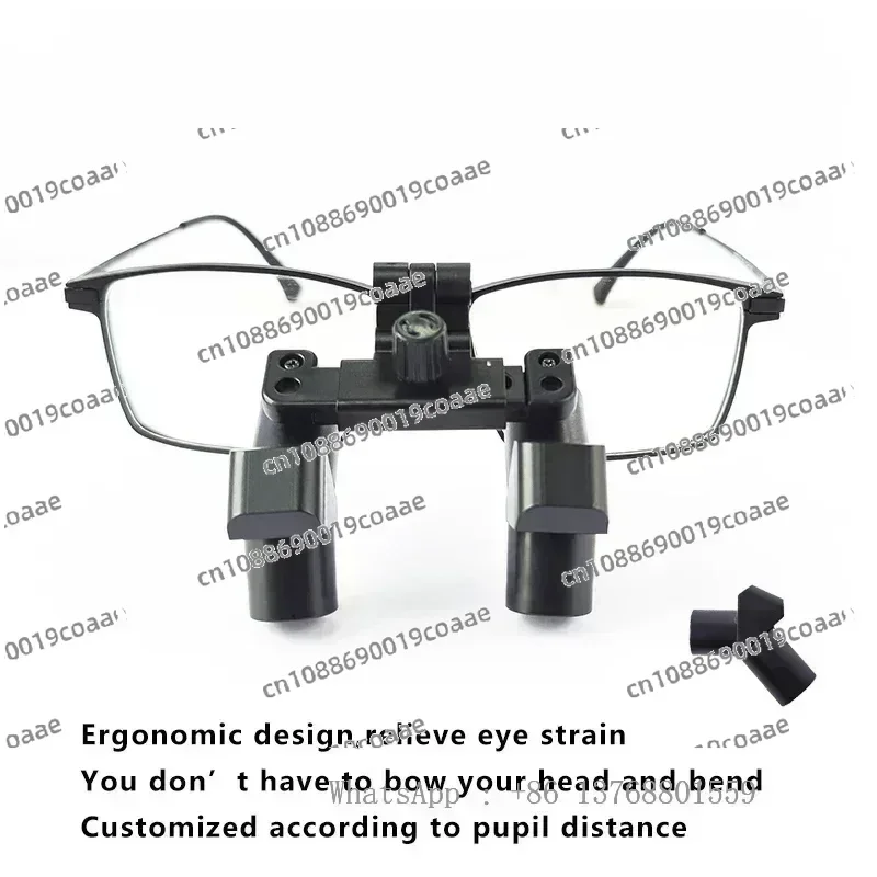 Burite New 3.5X Ergonomic Design 3.5X Ergo Prism Loupes Denta ENT Surgical IPD Customized Magnifying Glasses（ERGO-3.5X)