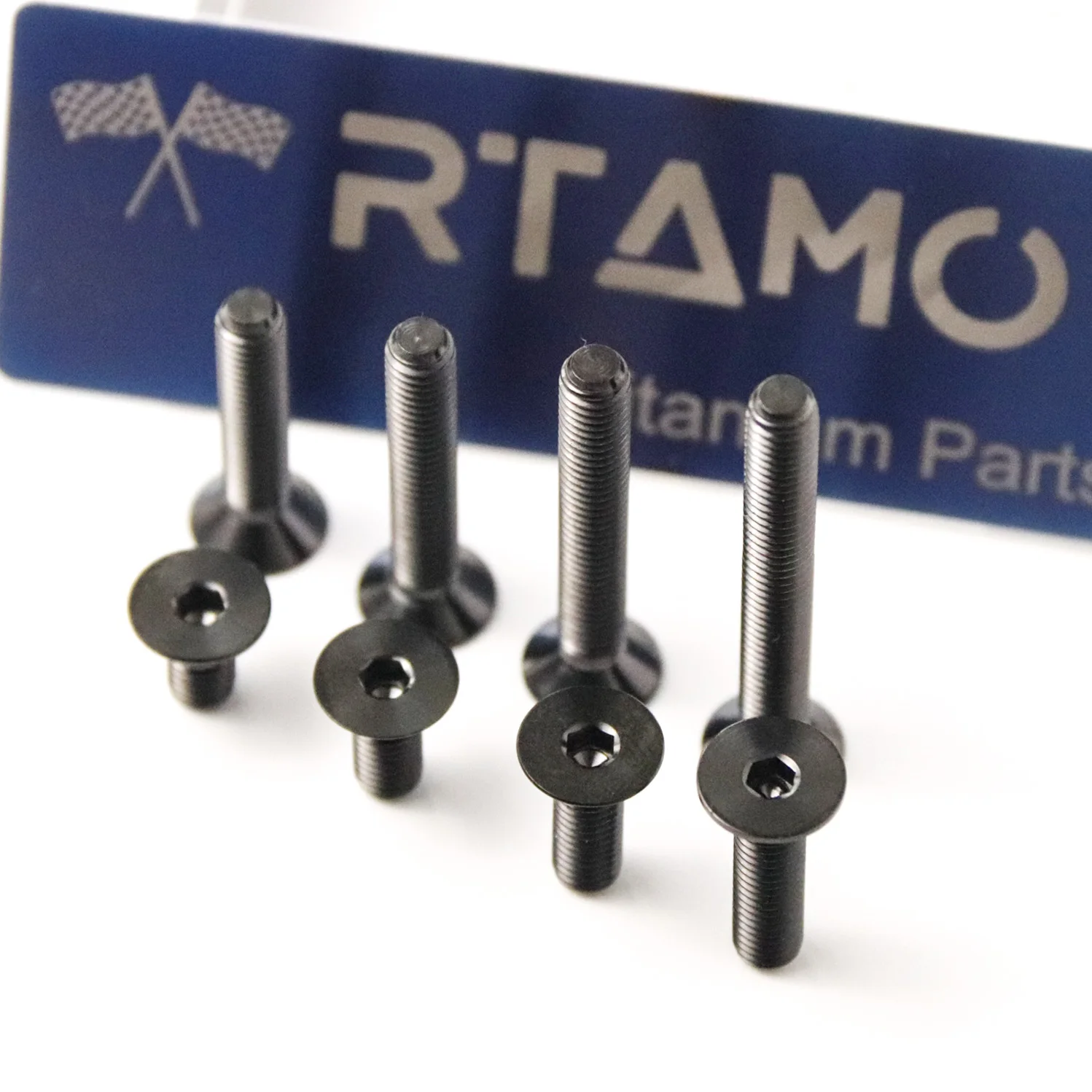 (1PC) RTAMO Titanium Countersunk Bolts M5x30/35/40mm Motorcycle Parts Screw Brake Disc Bicycle Hot Forging