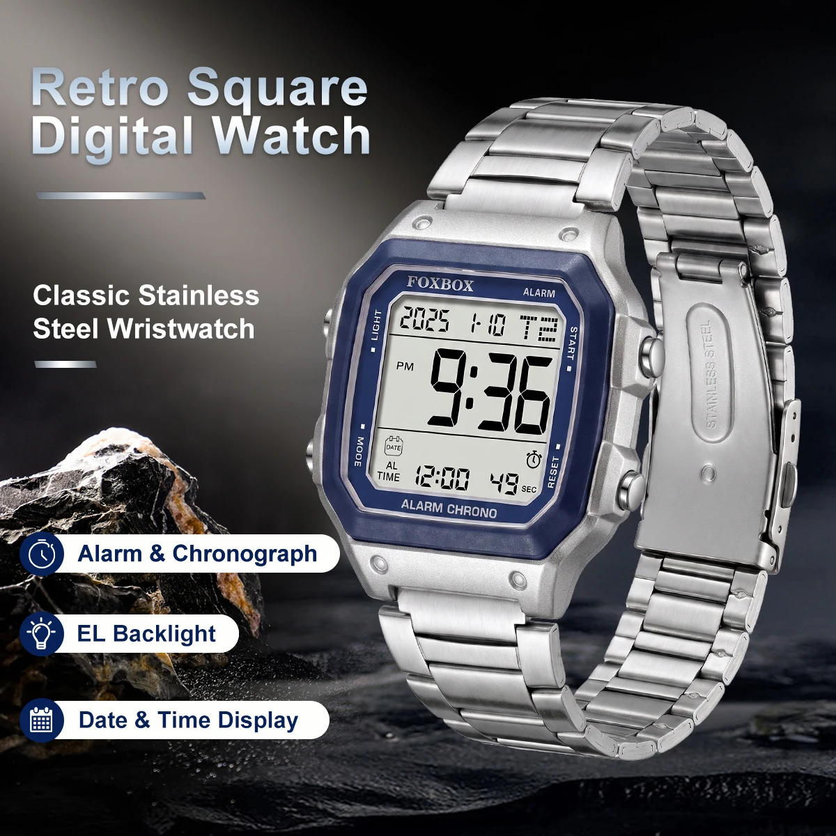 FOXBOX, montre électronique po - Street Fashion Week avis et prix