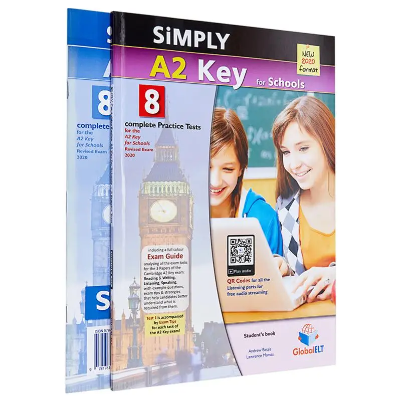 Simply A2 Key For Schools  8 Practice Tests For The Revised Exam From 2020  Selfstudy Edition 9781781646359