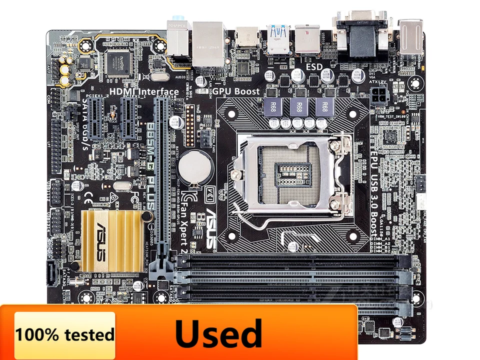 Asus B85M-G PLUS Intel B85 오리지널 데스크탑 마더보드 LGA 1150 코어 i7 i5 i3 DDR3 32G 중고 썸네일 4