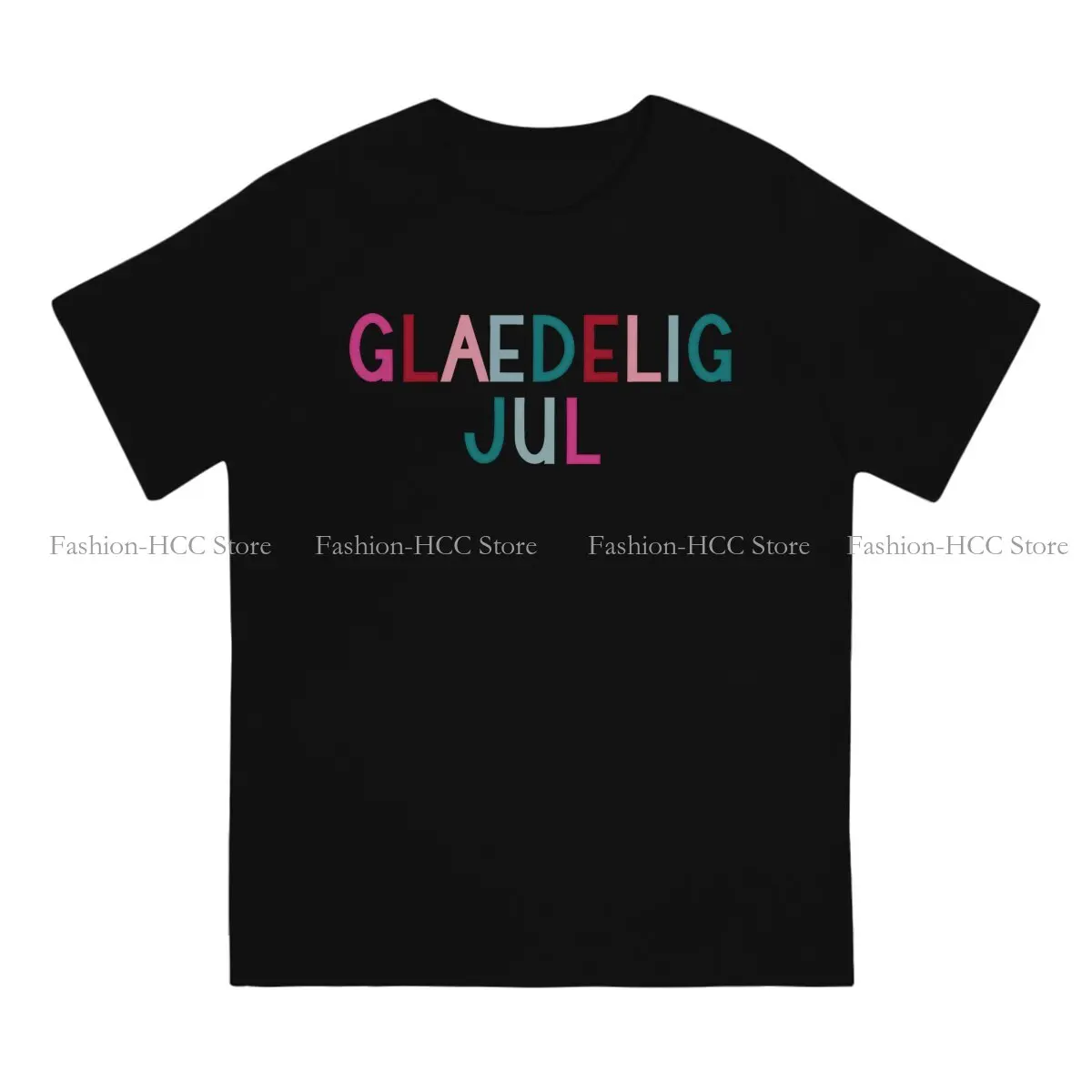 Glaedelig Danish 'Merry Christmas' Hipster TShirts JUL Men Harajuku Fabric Tops T Shirt