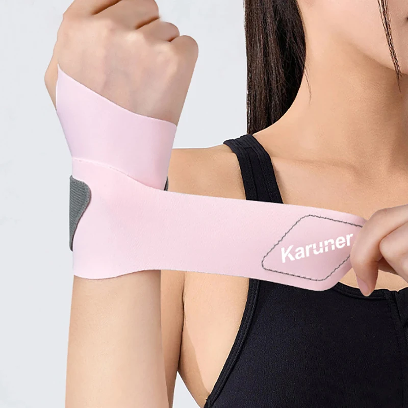 1Pc Adjustable Thin Fixed Spandex Sport Wrist Guard Sprain Wrist Brace Tendonitis With Fastener Tape Wristband Joint Brace