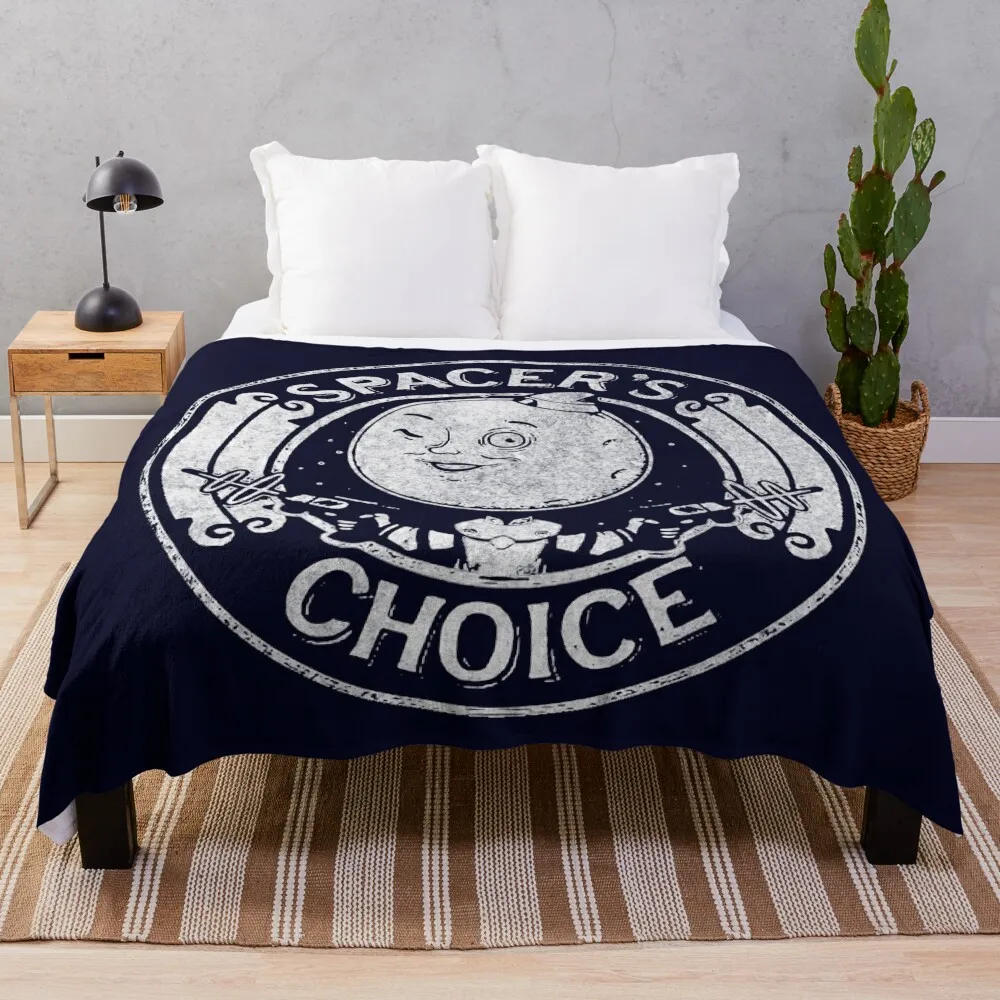 

Spacer's Choice Distressed White Logo The Outer Worlds Logo Throw Blanket Sofa Plush Blankets