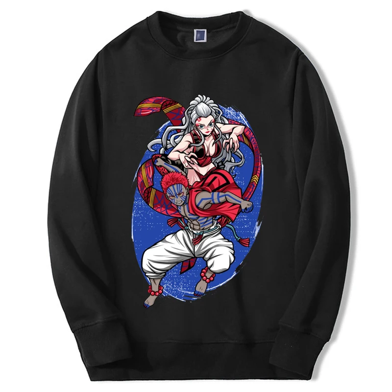 

Demon Slayer Hoodie Daki Akaza Graphic Print Sportswear Streetwear Kimetsu No Yaiba Fashion Sweatshirts Casual Top Hoodies