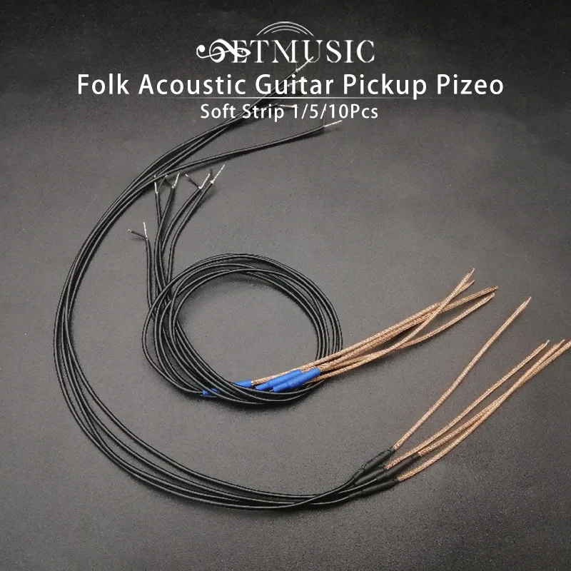 

1/5/10 Soft Acoustic Guitar Equalizer Bridge Saddle Piezo Under Pickup Piezo Guitar Replacement Parts Blue Black