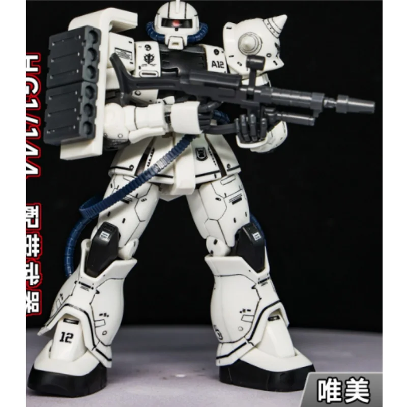 XINGDONG HG 1/144 Kit de modelo de montagem Lobo Branco MS-06R-1A Zaku 2 SongyongZhen Coleção Action FIgures Robô Modelo de brinquedo de plástico