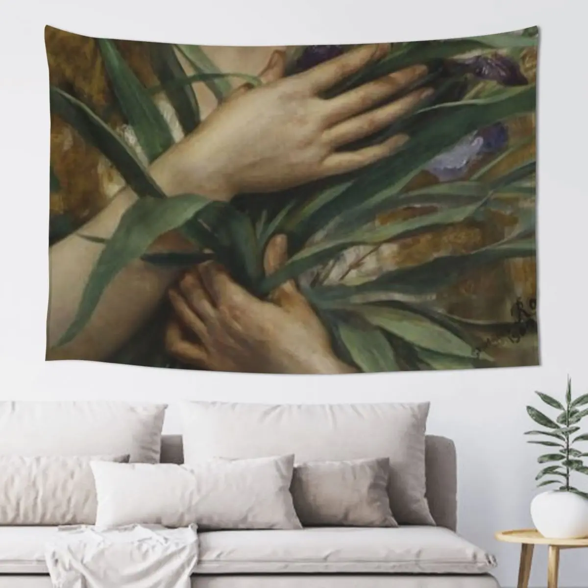 

Dante Gabriel Rosetti painting detail Tapestry Kawaii Room Decor Bedrooms Decor Decorations For Your Bedroom Tapestry