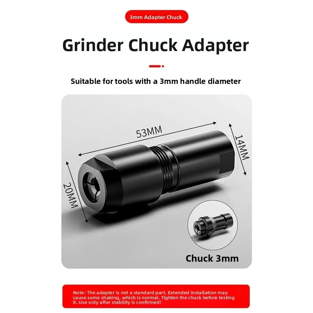 Accessorio per smerigliatrici angolari da 3/6 mm Convertitori filettati con testa di conversione per smerigliatrice angolare elettrica durevole multifunzione
