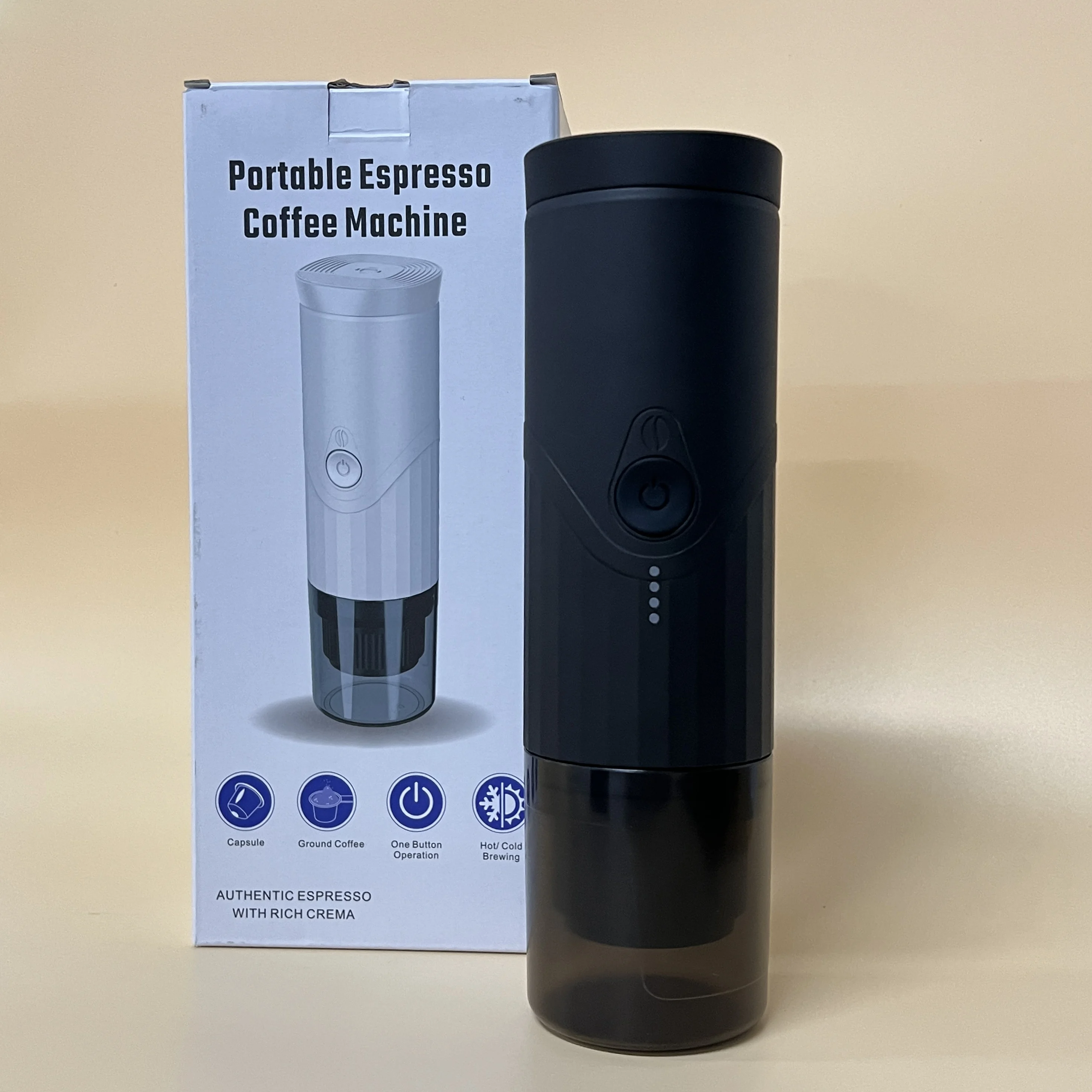 No MOQ Gift TK03 Portable Coffee Maker Fully Automatic Espresso Machine RV Hotel Use Battery/USB 20bar Pressure Multiple Colors